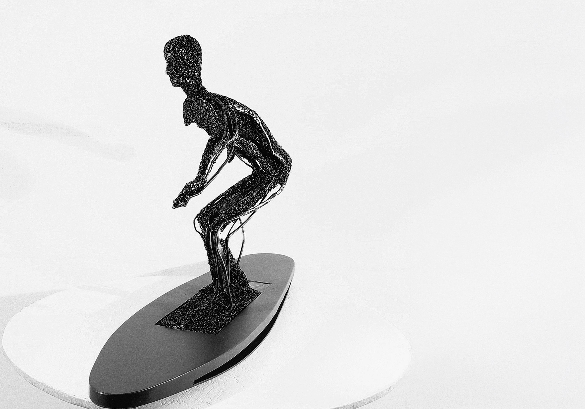 Erhard Mika, Hürth-Efferen, Bilder, Zeichnungen, Skulpturen, NEUE FIGURATION, Big Wave Surfer, 2024