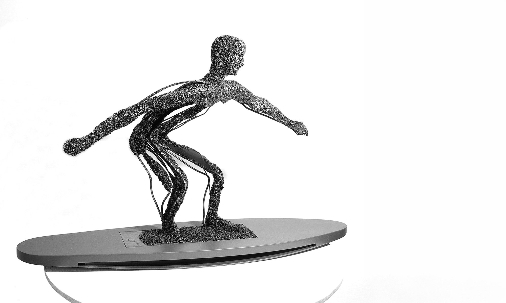 Erhard Mika, Hürth-Efferen, Bilder, Zeichnungen, Skulpturen, NEUE FIGURATION, Big Wave Surfer, 2024